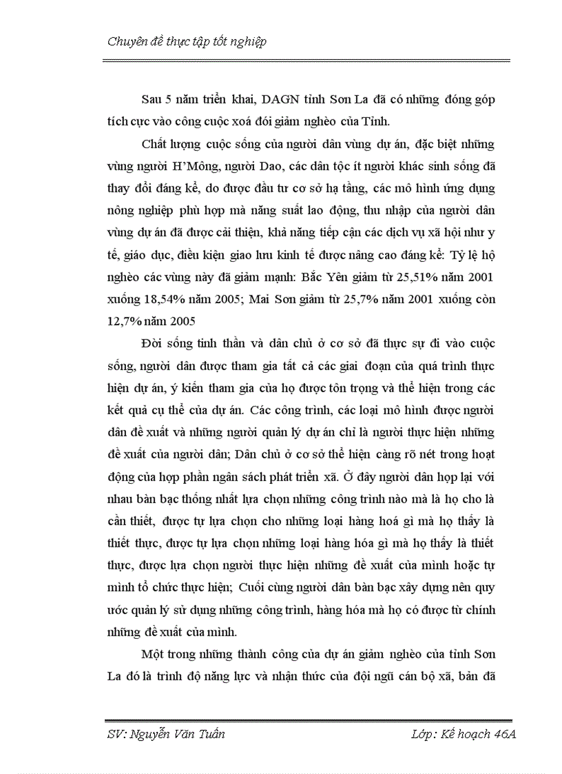 image for page Đánh giá tổng kết dự án giảm nghèo tỉnh Sơn La giai đoạn 2002 2007 Một số bài học kinh nghiệm rút ra từ dự án 1