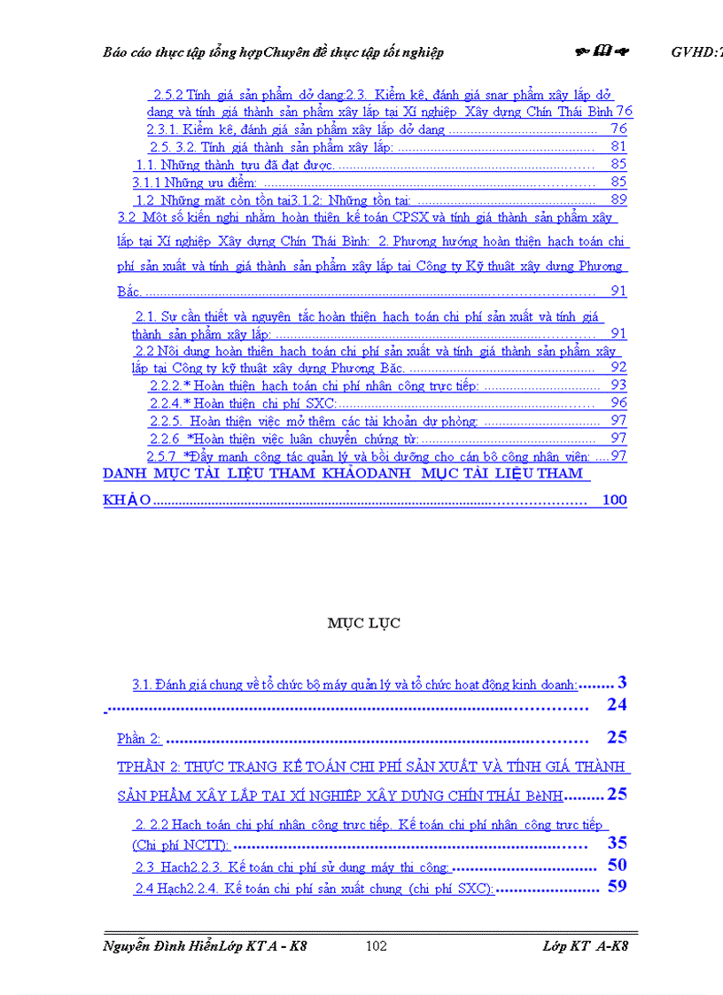 image for page Kế toán chi phí sản xuất và tính giá thành sản phẩm xây lắp tại Xí nghiệp Xây dựng Chín Thái Bính 1