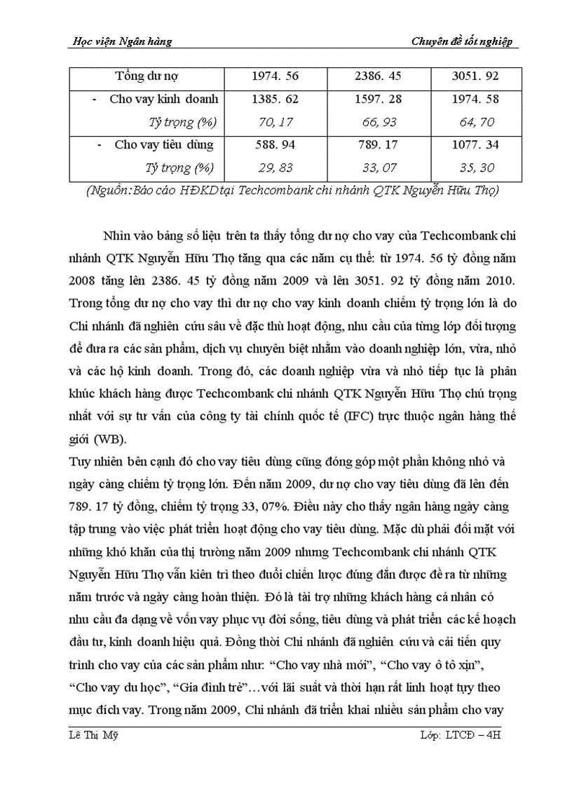 image for page Nâng cao chất lượng cho vay tiêu dùng tại Ngân hàng Thương mại Cổ phần Kỹ Thương Việt Nam Chi nhánh Qũy tiết kiệm Nguyễn Hữu Thọ 1
