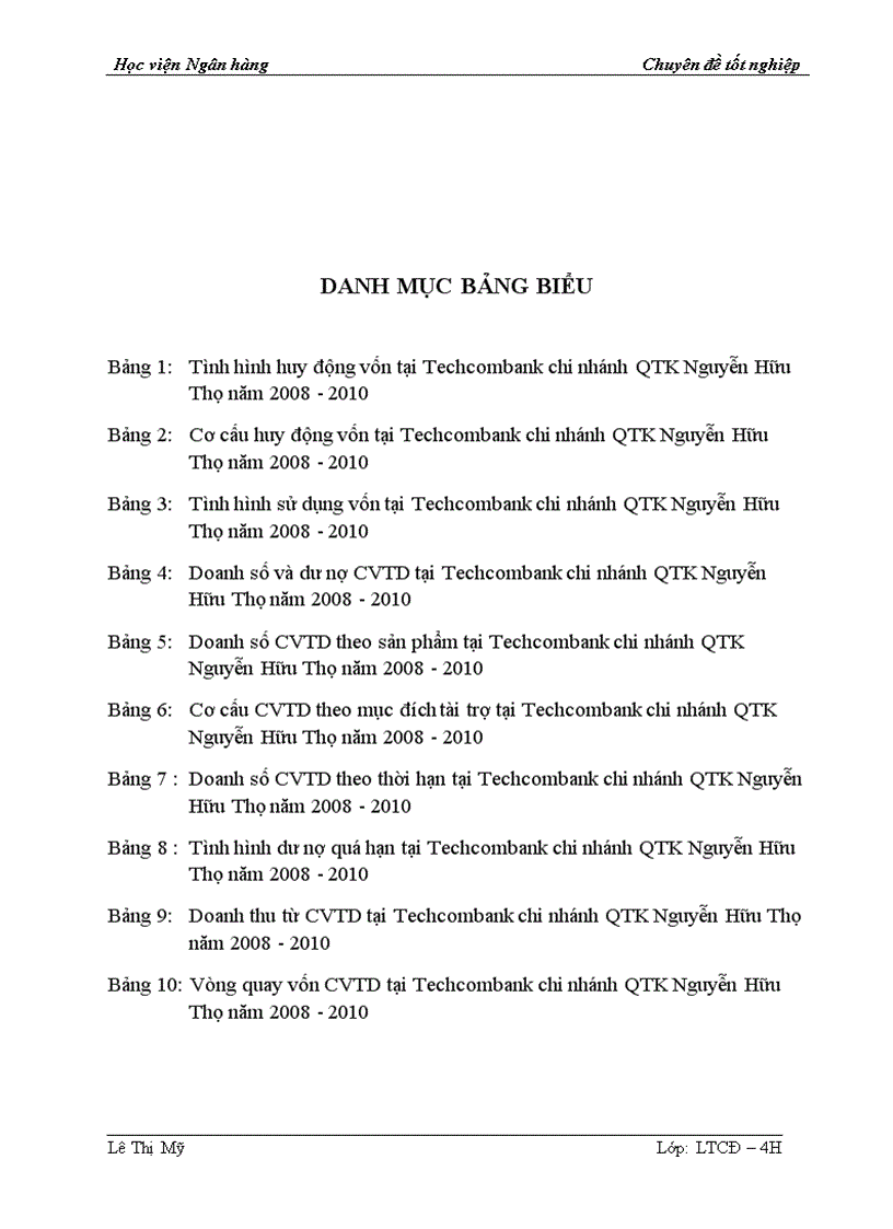 image for page Nâng cao chất lượng cho vay tiêu dùng tại Ngân hàng Thương mại Cổ phần Kỹ Thương Việt Nam Chi nhánh Qũy tiết kiệm Nguyễn Hữu Thọ 1