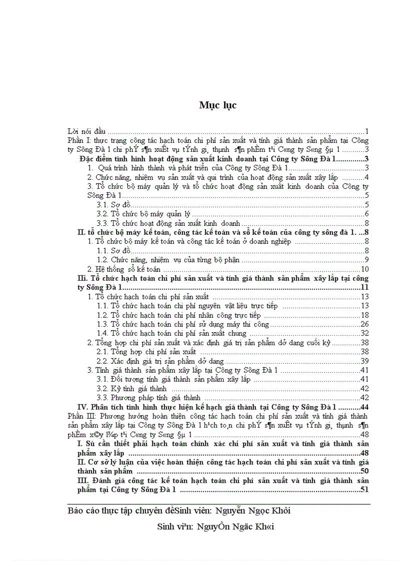 image for page Hoàn thiện chi phí sản xuất và tính giá thành sản phẩm xây lắp tại Công ty Sông Đà 1 1