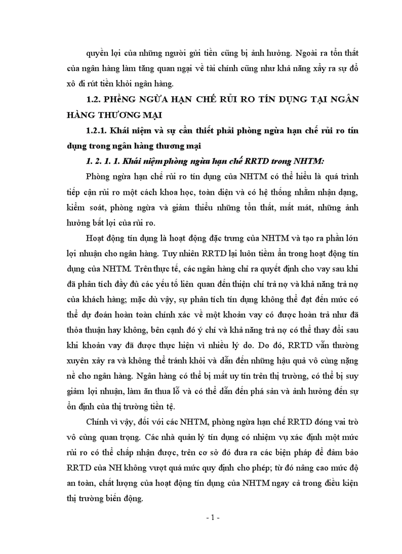 image for page Giải pháp phòng ngừa hạn chế rủi ro tín dụng trong hoạt động kinh doanh tại Ngân Hàng Công Thương Chi Nhánh Thanh Xuân 1
