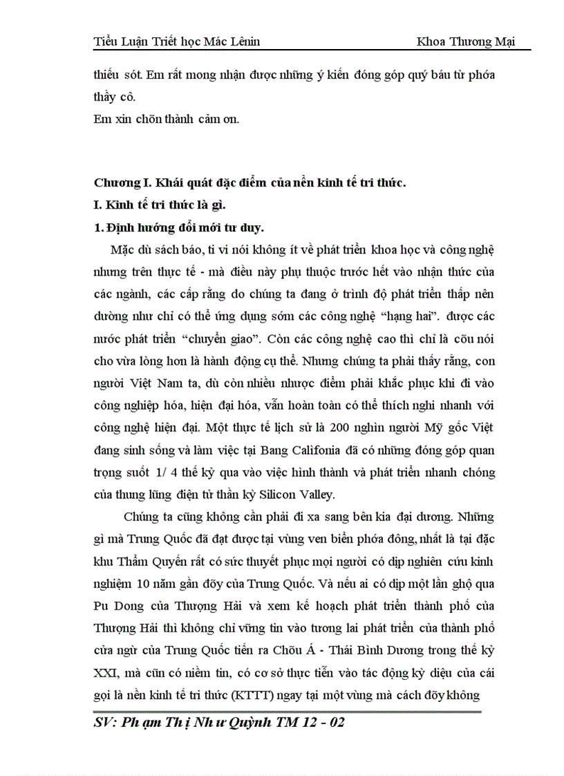 image for page Nhận thức của lãnh đạo trường ĐH KD CNHN về nền KTTT