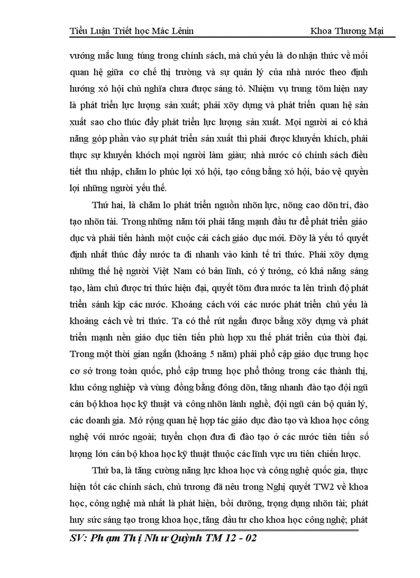 image for page Nhận thức của lãnh đạo trường ĐH KD CNHN về nền KTTT