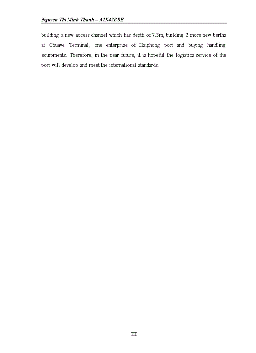 image for page Real situation and Logistics applicability in freight forwarding of Haiphong Port Recommendations to improve performance