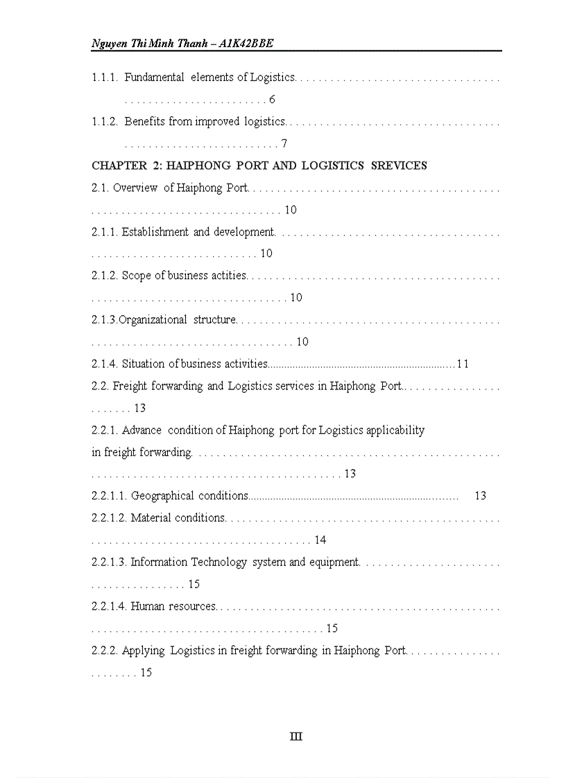 image for page Real situation and Logistics applicability in freight forwarding of Haiphong Port Recommendations to improve performance