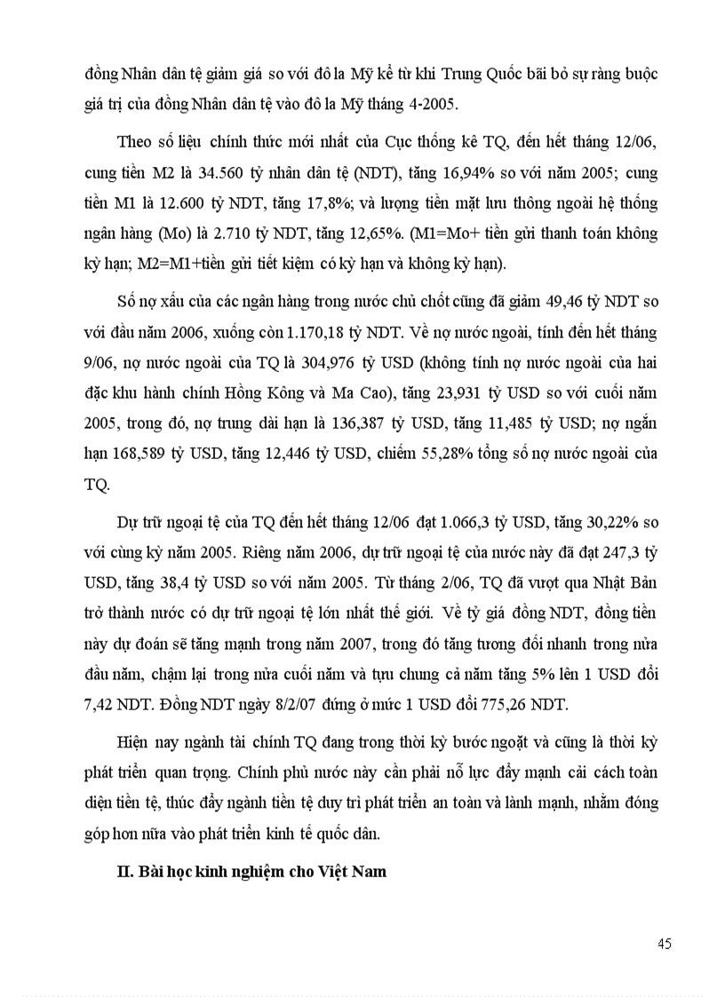 image for page Thị trường tiền tệ của Trung Quốc và bài học rút ra đối với Việt Nam