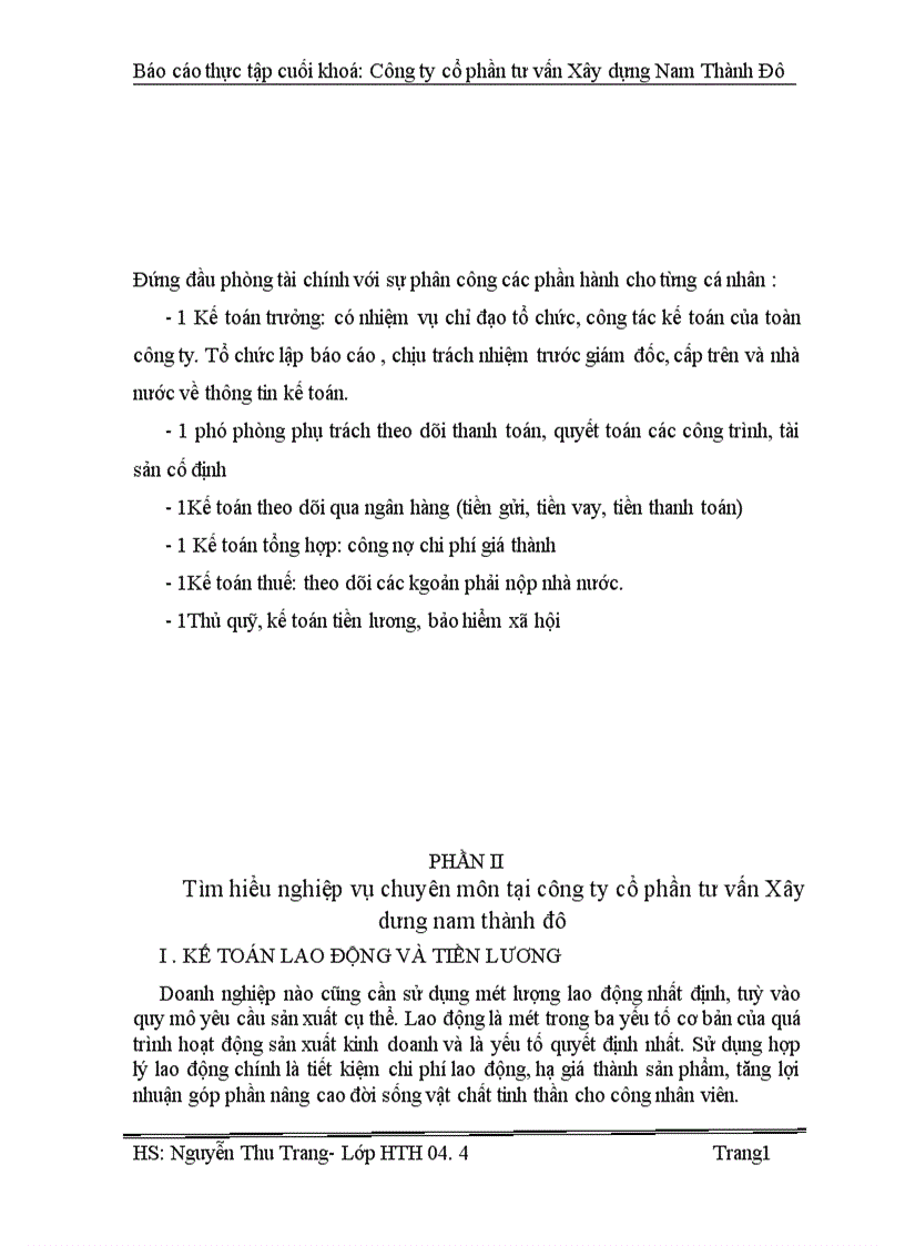 image for page Báo cáo thực tập tổng hợp tại cổ phần tư vấn Xây dựng Nam Thành Đô