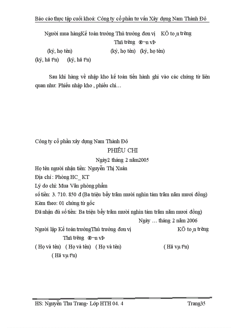 image for page Báo cáo thực tập tổng hợp tại cổ phần tư vấn Xây dựng Nam Thành Đô