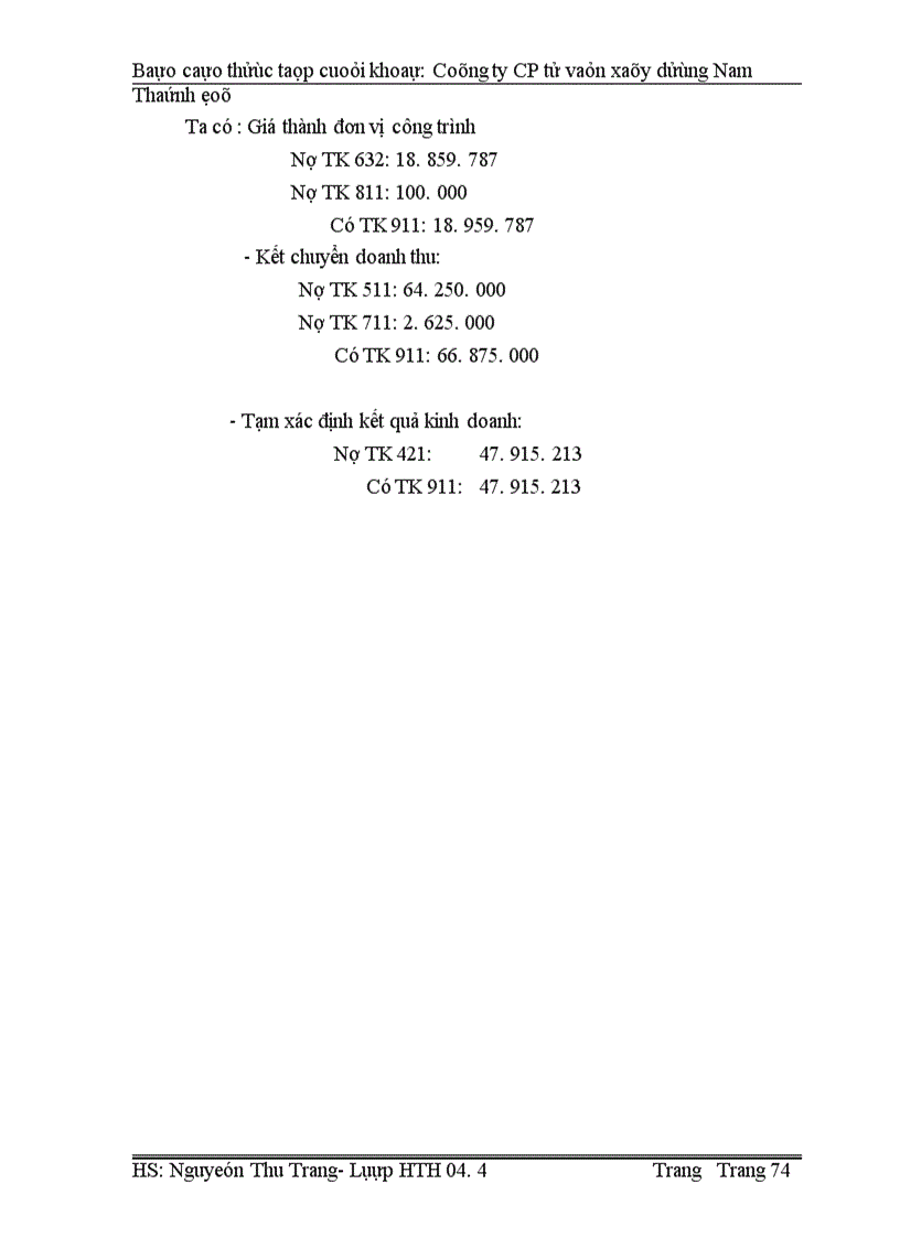 image for page Báo cáo thực tập tổng hợp tại cổ phần tư vấn Xây dựng Nam Thành Đô