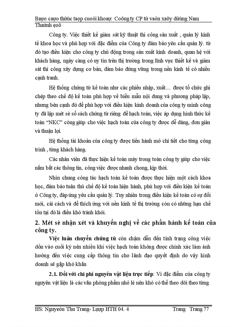 image for page Báo cáo thực tập tổng hợp tại cổ phần tư vấn Xây dựng Nam Thành Đô