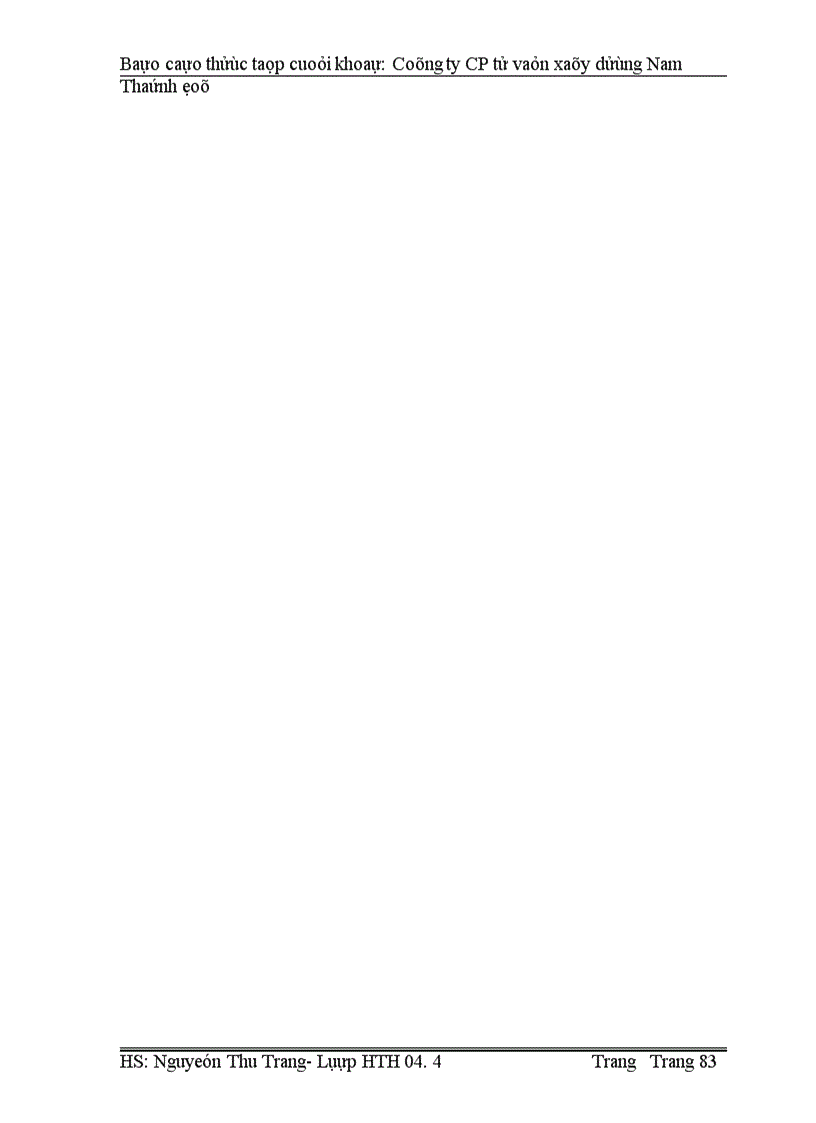 image for page Báo cáo thực tập tổng hợp tại cổ phần tư vấn Xây dựng Nam Thành Đô