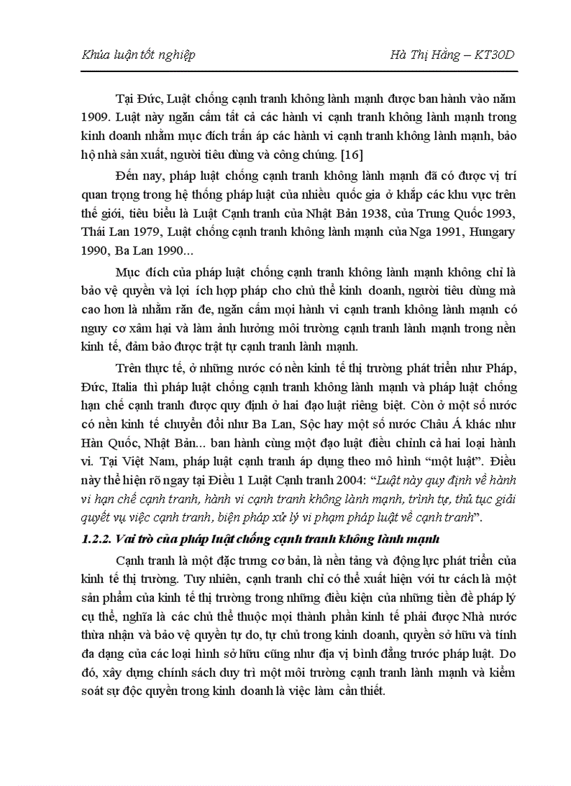 image for page Pháp luật chống cạnh tranh không lành mạnh ở Việt Nam Một số vấn đề lý luận và thực tiễn 1