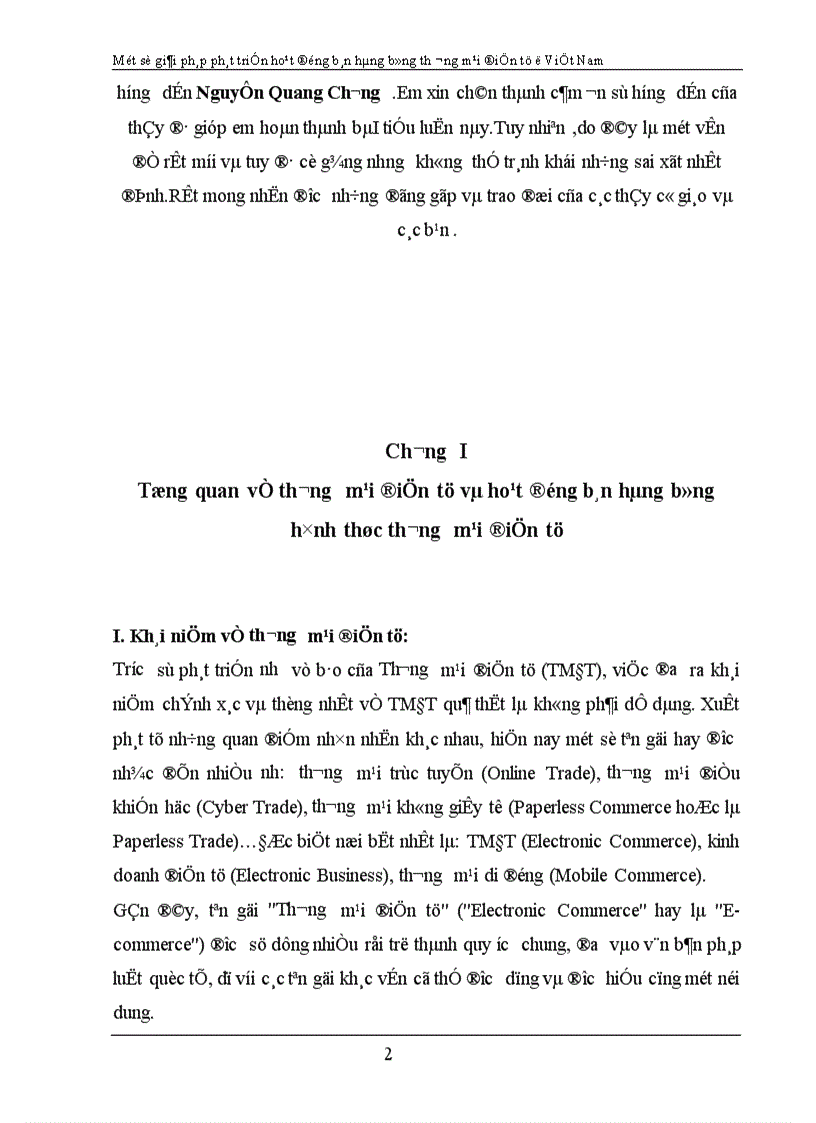 image for page Một số giảI pháp phát triển hoạt động bán hàng bằng hình thức thương mại điện tử ở Việt Nam 1