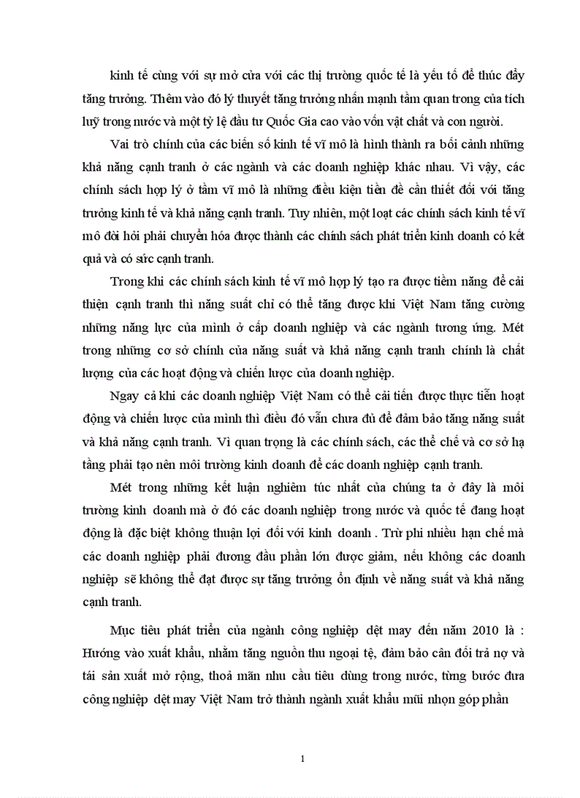 image for page Một số biện pháp nâng cao khả năng cạnh tranh của hàng dệt may Việt Nam trên thị trường thế giới