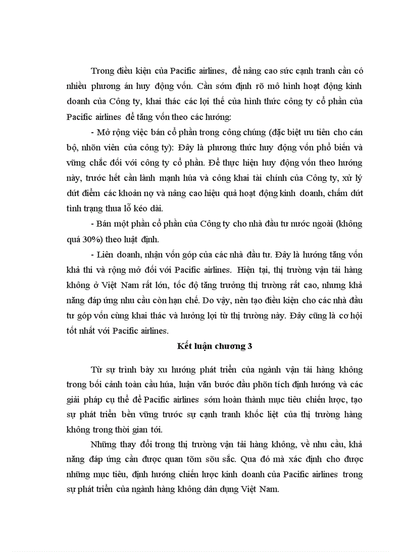 image for page Nâng cao sức cạnh tranh của Pacific airlines trong vận tải hàng không