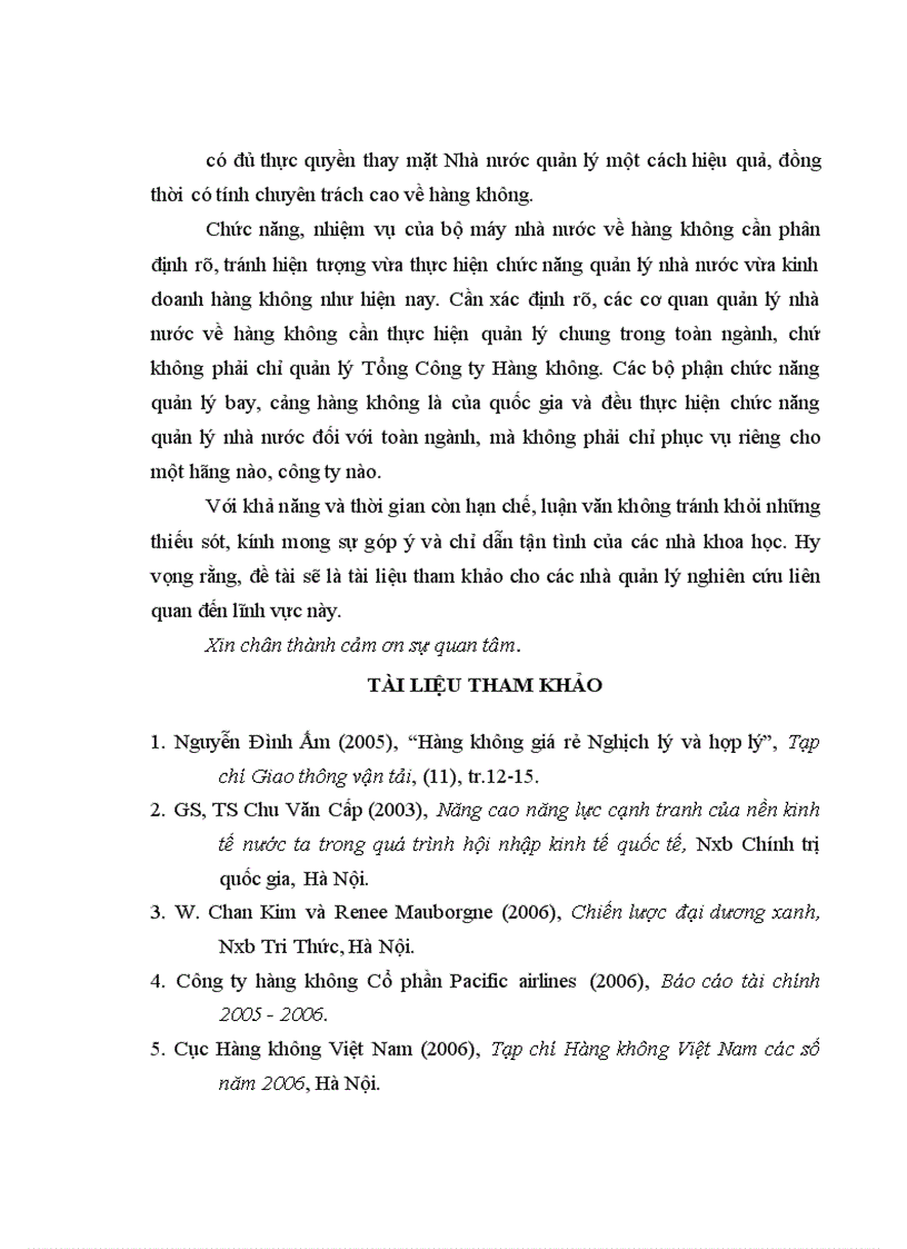 image for page Nâng cao sức cạnh tranh của Pacific airlines trong vận tải hàng không