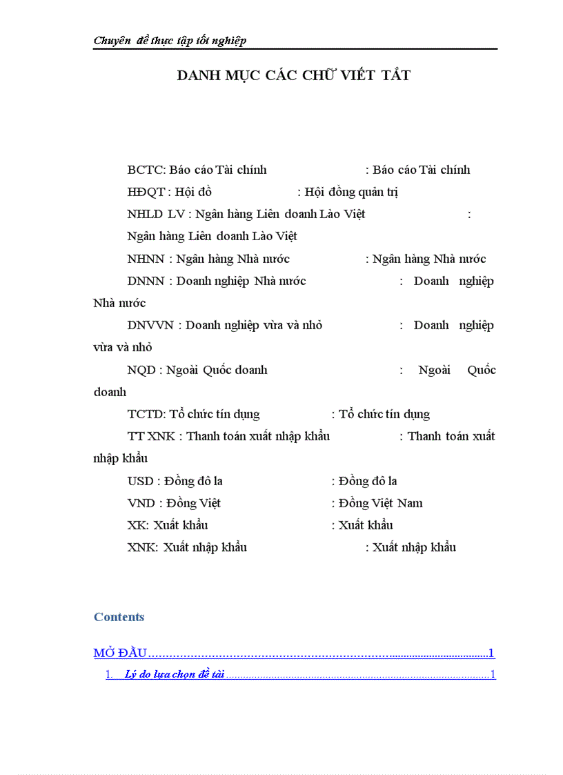 image for page Giải pháp ngăn ngừa rủi ro tín dụng XK tại Ngân hàng Liên doanh Lào Việt chi nhánh Hà Nội 1