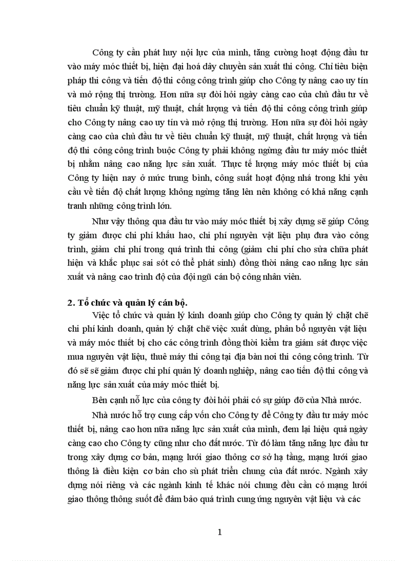 image for page Biện pháp giảm chi phí kinh doanh ở công ty Đầu Tư Xây lắp Thương Mại 1