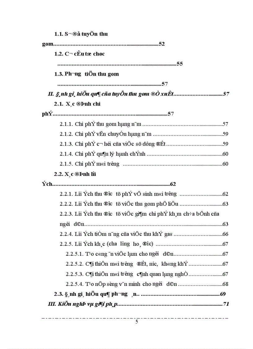 Bước đầu tính toán hiệu quả kinh tế của việc thiết lập hệ thống thu gom chất thải rắn làng giấy Phong Khê huyện Yên Phong tỉnh Bắc Ninh 1