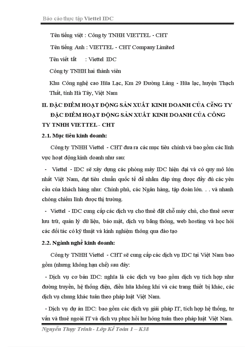 image for page Cơ cấu tổ chức bộ máy kế toán tại Công ty TNHH Viettel CHT