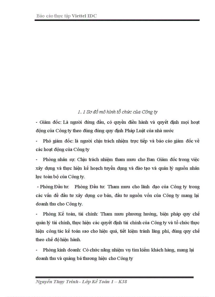 image for page Cơ cấu tổ chức bộ máy kế toán tại Công ty TNHH Viettel CHT