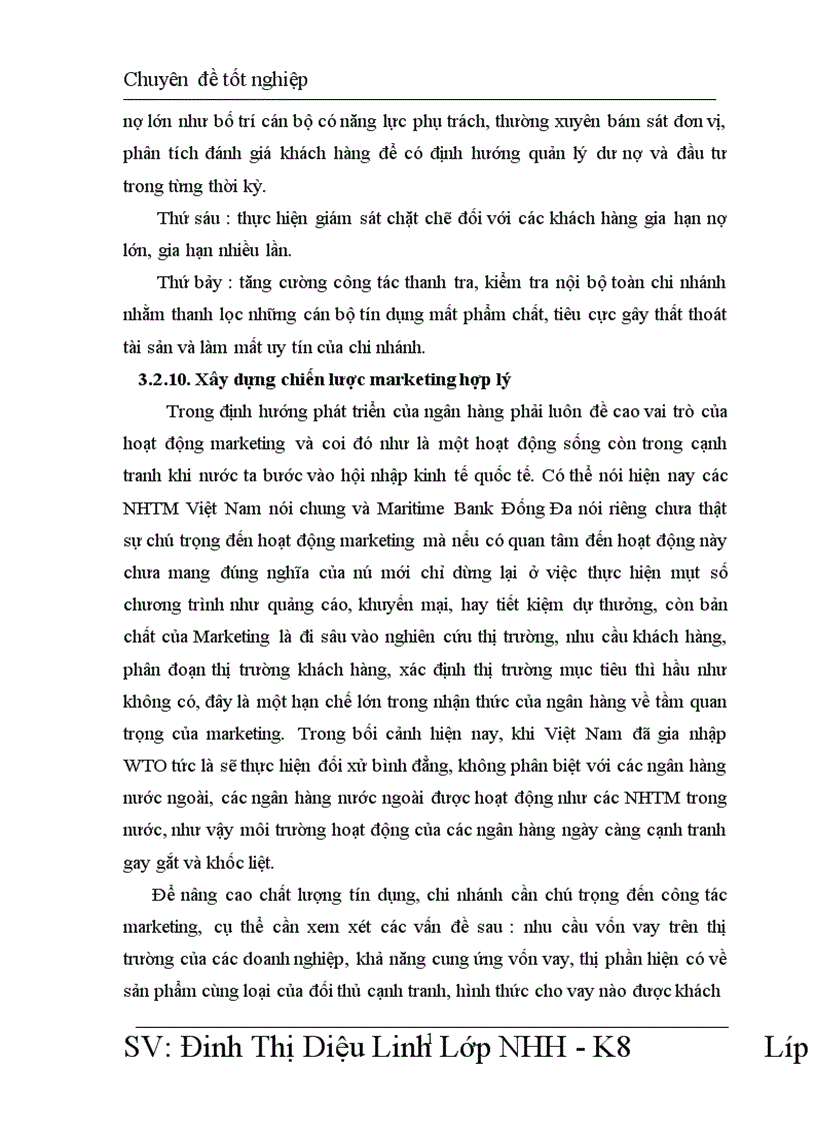 image for page Nâng cao chất lượng tín dụng tại chi nhánh ngân hàng Hàng Hải Đống Đa 1