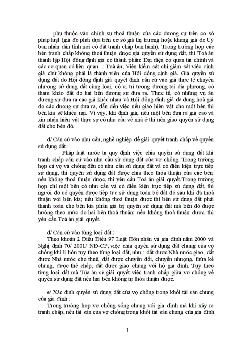 image for page Quyền sử dụng đất của vợ chồng và việc giải quyết các tranh chấp giữa vợ chồng liên quan đến quyền sử dụng đất