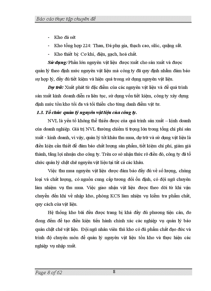 image for page Tổ chức công tác kế toán nguyên vật liệu công cụ dụng cụ tại công ty xi măng Tam Điệp