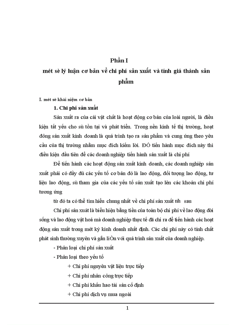 image for page Quản lý chi phí và tính giá thành sản phẩm tại DNTN Hoàng Nga 1