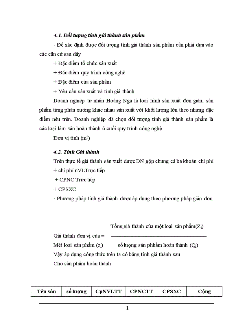 image for page Quản lý chi phí và tính giá thành sản phẩm tại DNTN Hoàng Nga 1