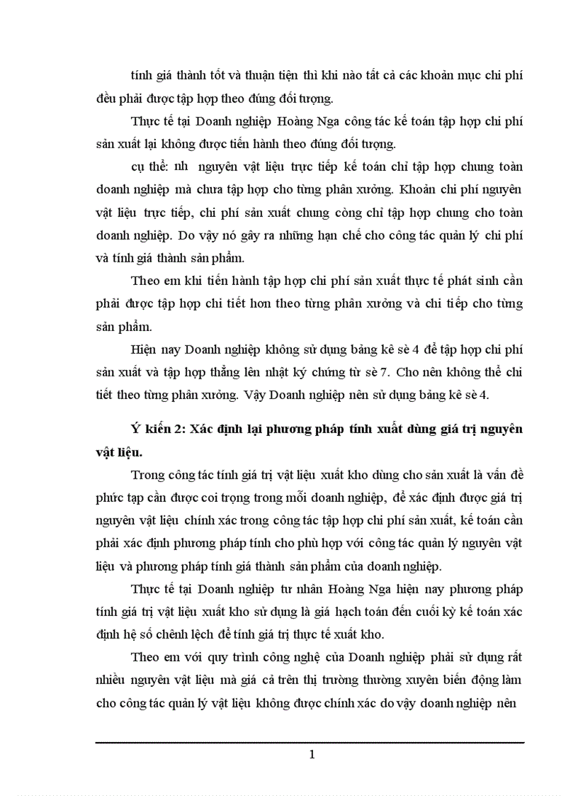 image for page Quản lý chi phí và tính giá thành sản phẩm tại DNTN Hoàng Nga 1