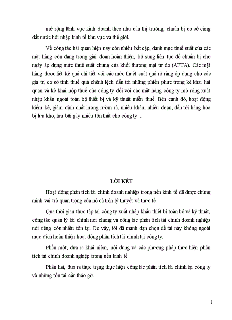 image for page Giải pháp hoàn thiện hoạt động Phân tích tài chính doanh nghiệp tại công ty XNK thiết bị toàn bộ và kỹ thuật Bộ thương mại 1