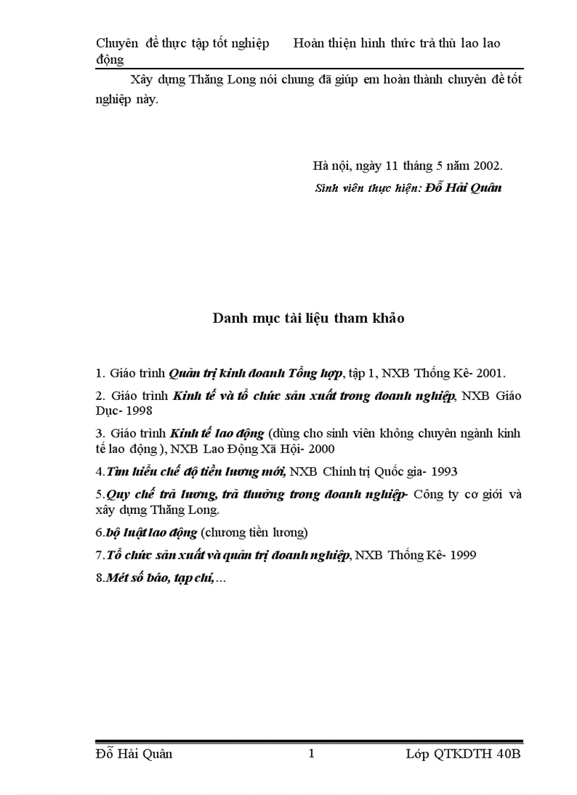 image for page Một số biện pháp hoàn thiện công tác thù lao lao động nhằm tăng năng suất lao động ở Công ty Cơ giới và Xây dựng Thăng Long