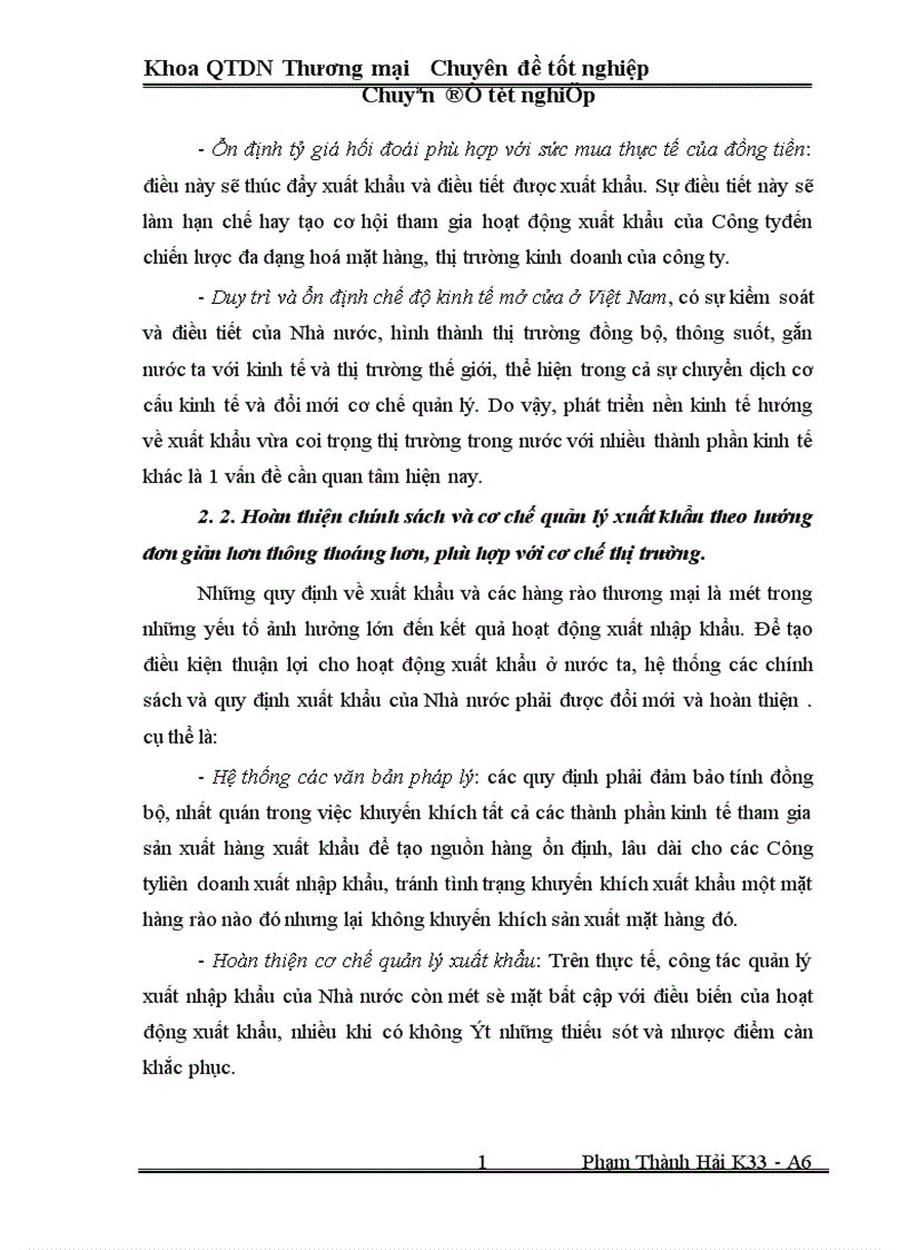 image for page Một số Biện pháp thúc đẩy hoạt động xuất khẩu ở Công ty xuất nhập khẩu Hà Tây 1