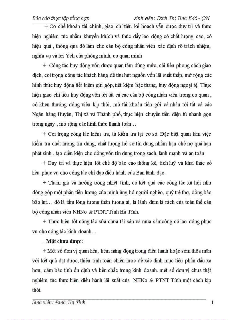 image for page Báo cáo thực tập tại NHNo PTNT tỉnh Hà Tĩnh