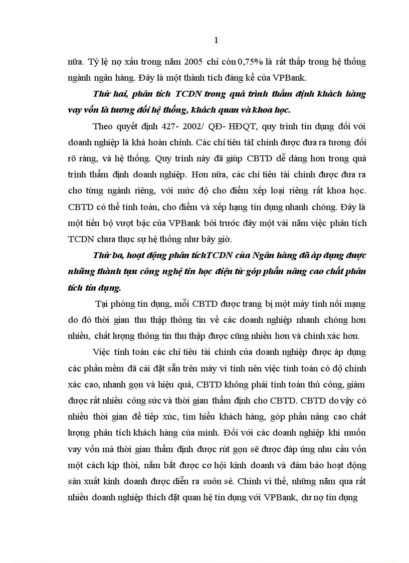 image for page Giải pháp nâng cao chất lượng phân tích tài chính doanh nghiệp phục vụ cho hoạt động tín dụng của Ngân hàng TMCP Các doanh nghiệp ngoài quốc doanh 1