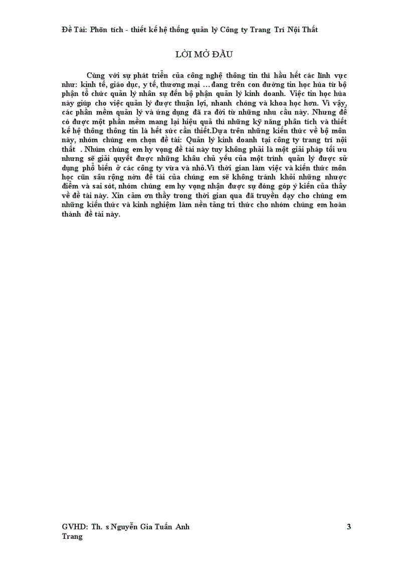 image for page Phân tích thiết kế hệ thống quản lý Công ty Trang Trí Nội Thất 1