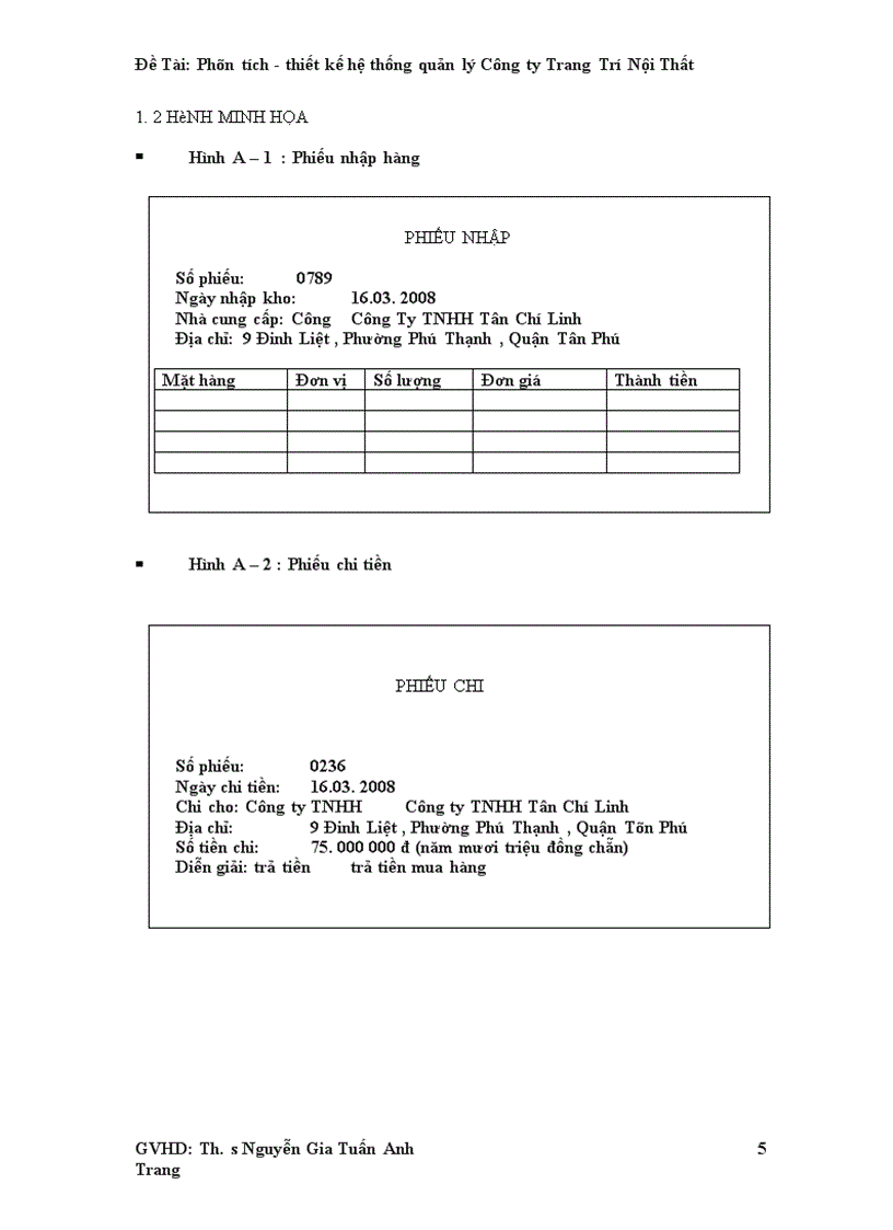 image for page Phân tích thiết kế hệ thống quản lý Công ty Trang Trí Nội Thất 1