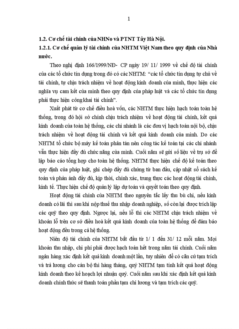 image for page Một số giải pháp chủ yếu nhằm nâng cao lợi nhuận tại chi nhánh NHNo PTNT Tây Hà Nội