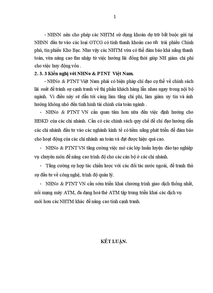 image for page Một số giải pháp chủ yếu nhằm nâng cao lợi nhuận tại chi nhánh NHNo PTNT Tây Hà Nội