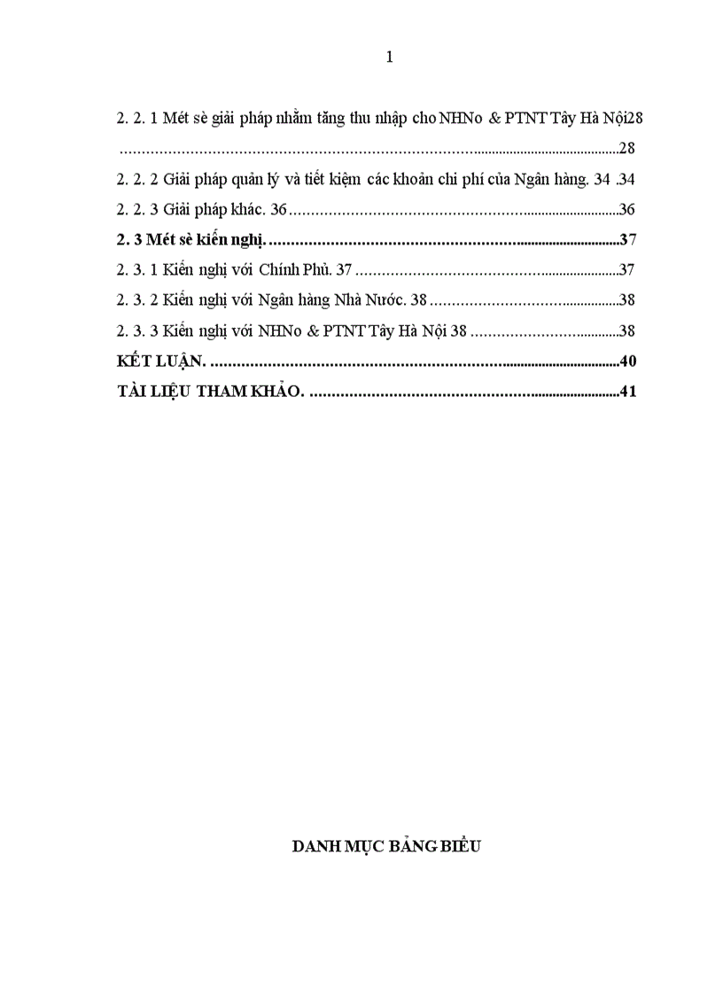 image for page Một số giải pháp chủ yếu nhằm nâng cao lợi nhuận tại chi nhánh NHNo PTNT Tây Hà Nội