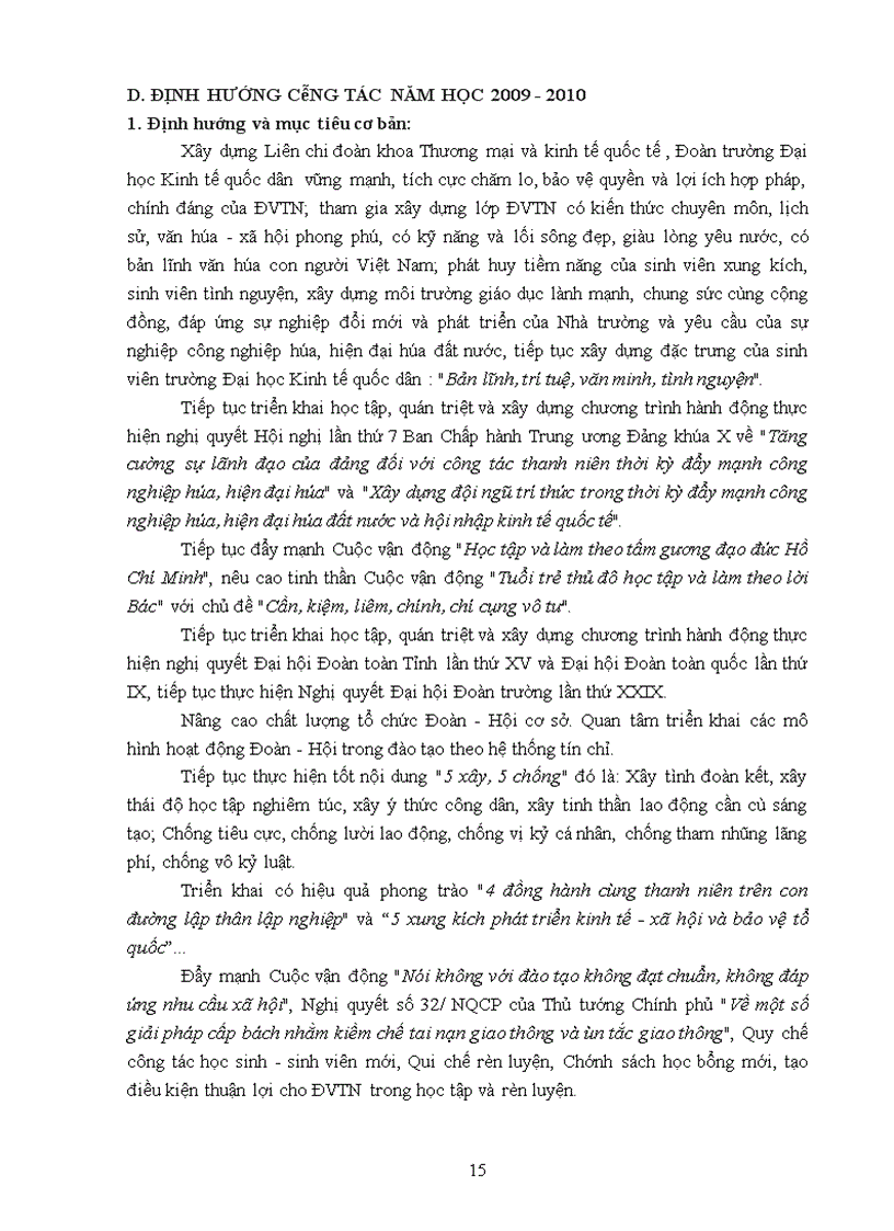 image for page Tổng kết công tác đoàn năm học 2008 2009