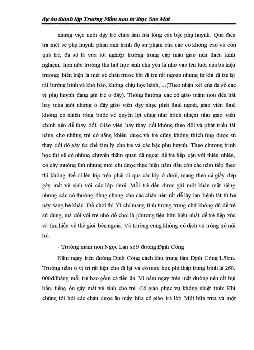 image for page Dự án thành lập Trường Mầm non tư thục Sao Mai 1