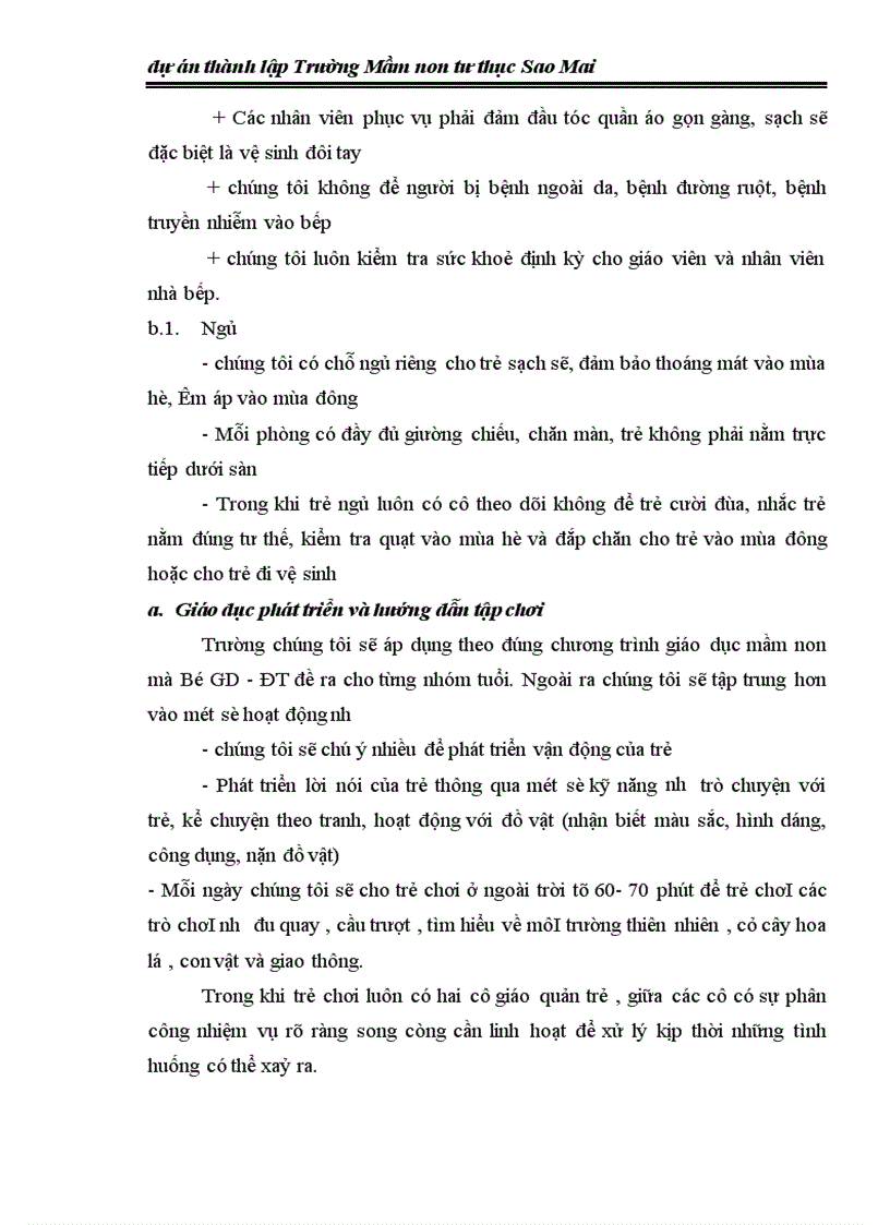 image for page Dự án thành lập Trường Mầm non tư thục Sao Mai 1