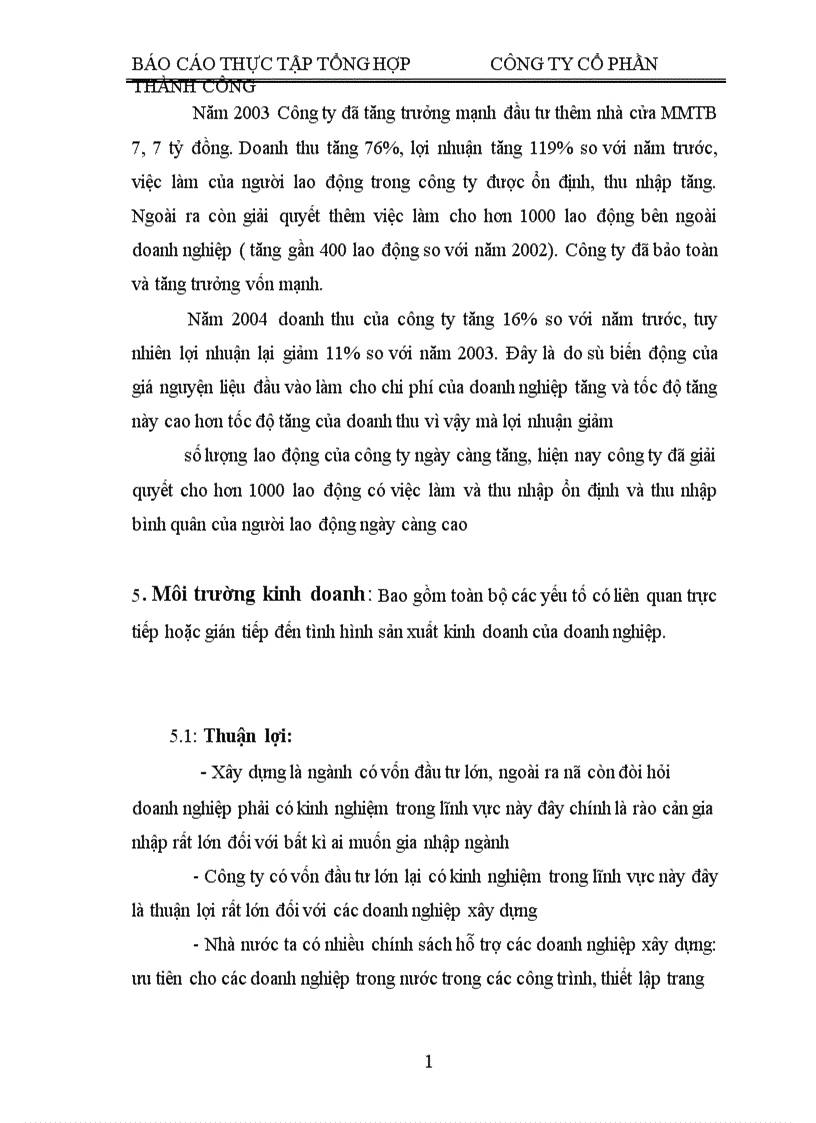 image for page Một số đặc điểm chủ yếu của công ty cổ phần Thành Công hud tasco