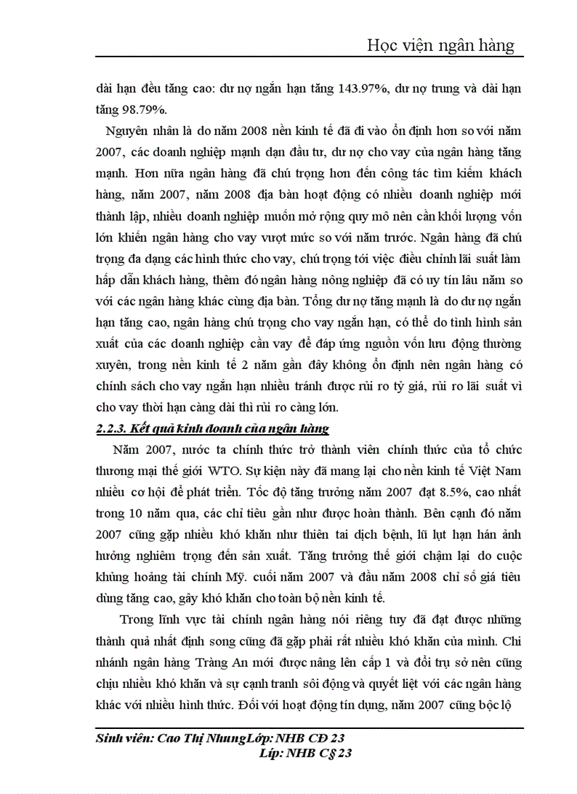 image for page giải pháp nâng cao hiệu quả huy động vốn tại chi nhánh NHNNo PTNT Tràng An 1