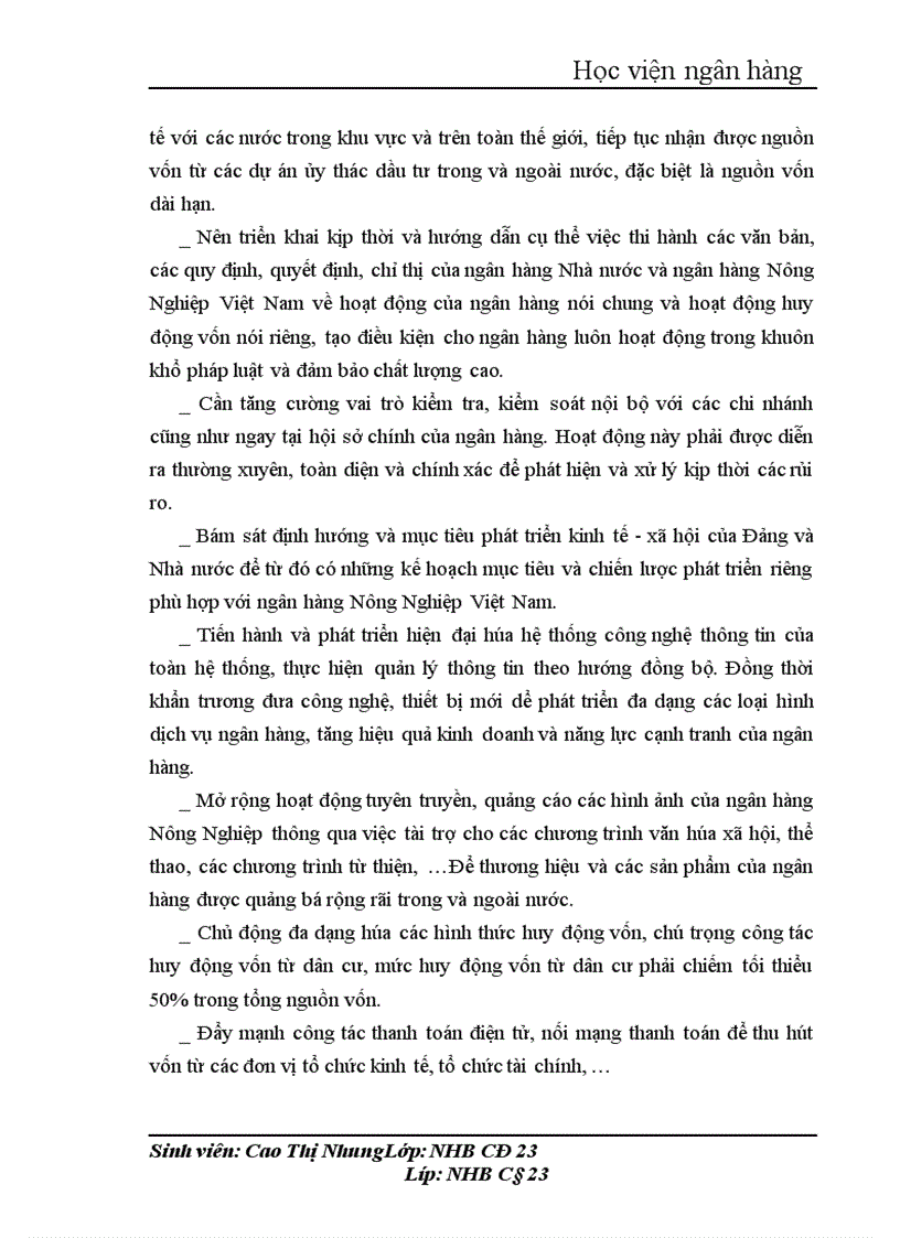 image for page giải pháp nâng cao hiệu quả huy động vốn tại chi nhánh NHNNo PTNT Tràng An 1