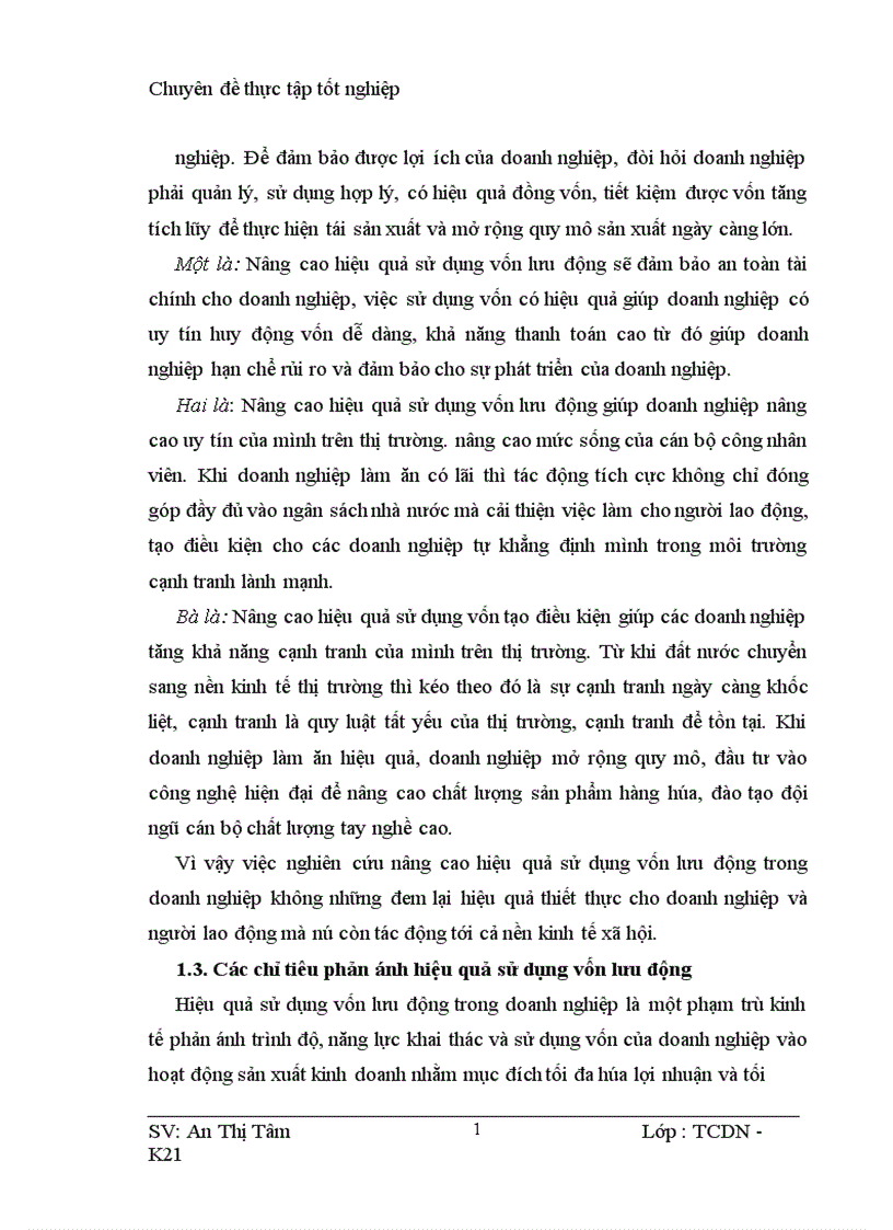 image for page Nâng cao hiệu quả sử dụng vốn lưu động tại công ty cổ phần Vật Liệu và Xây Dựng Hà Nội 1