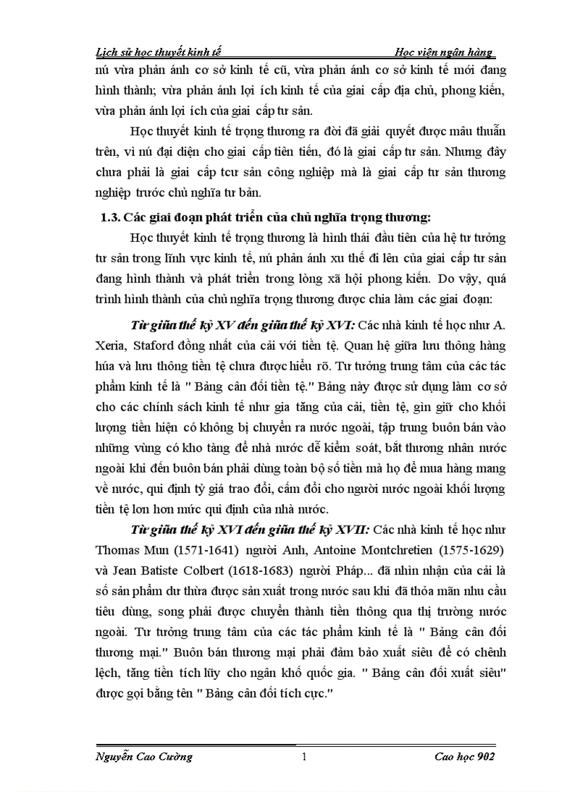 image for page Tư tưởng kinh tế của Chủ nghĩa trọng thương ý nghĩa đối với sự phát triển kinh tế thị trường ở nước ta